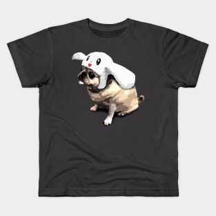 Bunny Pug Kids T-Shirt